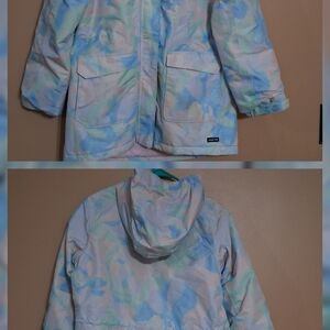 Lands' End Girls Pink Puffer Jacket  Size XL 14-16